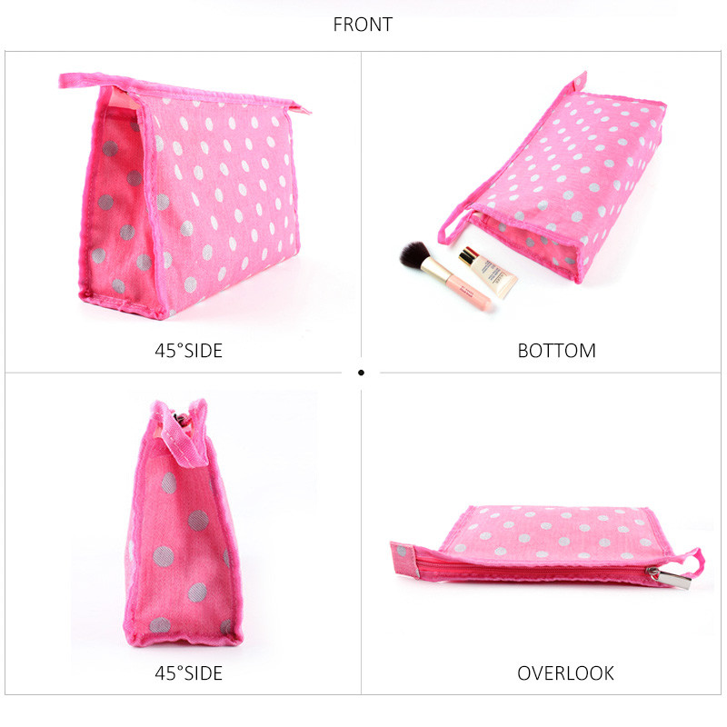 Zipper Customized Cosmetic Travel Lightweight Makeup Bag