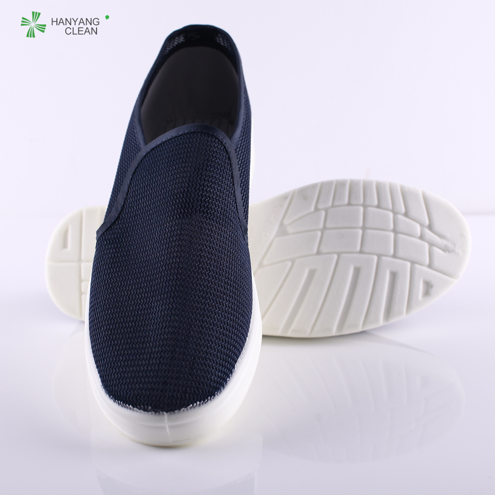 PU Mesh Anti Static Work Shoes Dustproof For Pharmaceutical Cleanroom