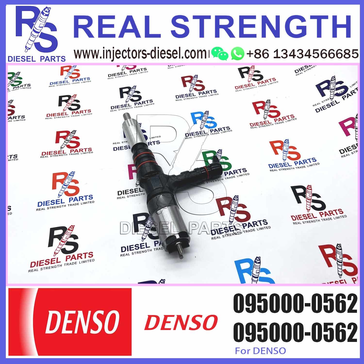 6218-11-3101 6218113101 Common Rail Fuel Injector 095000-0562 0950000562 For PC600-8 PC600-7 PC600-6 6D140E 6D140 Engine