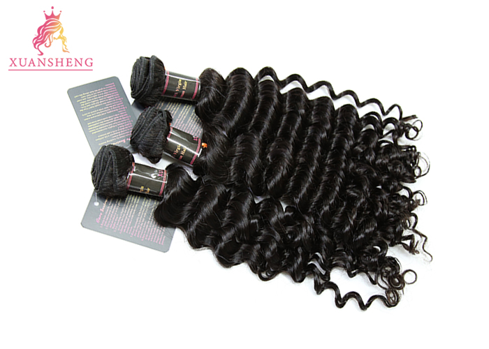 Black Malaysia Curly Brazilian Human Hair No Tangle And Shedding