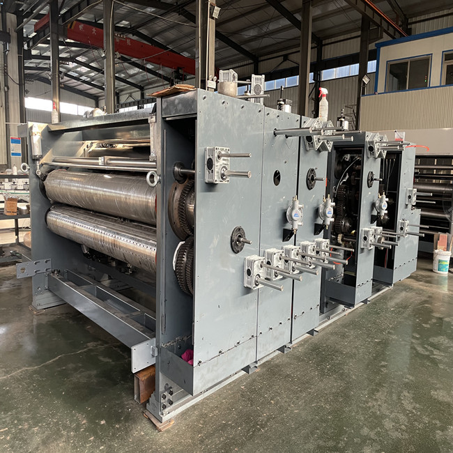 Automated 4 Colours Corrugated Carton Flexo Printing Machine Slotting Die Cutting