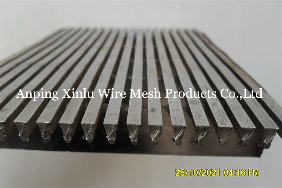 Flat Johnson Wedge Wire Continuous Slot Screen Panel for washing coal filter