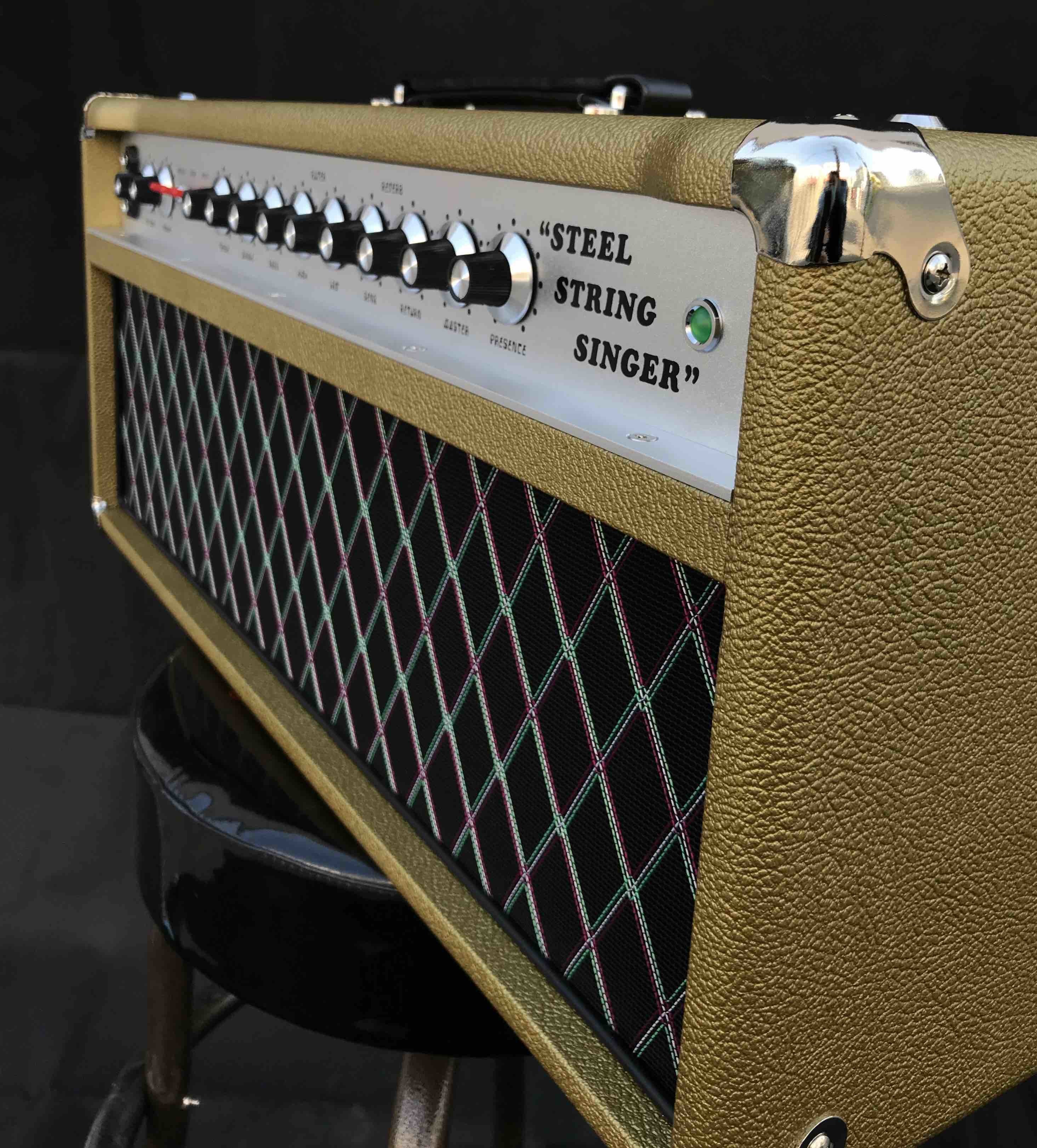 Grand Amplifier D-Style Pedals SSS100 Steel String Singer with FET GAIN, VOLUME, TREBLE, MIDDLE, BASS, HIGH, LOW, SEND,