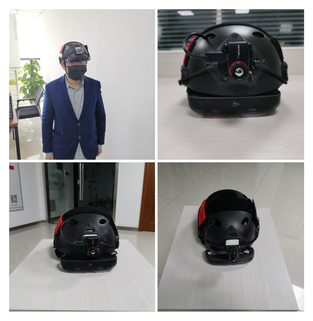 Non Contact Integrated Smart Temperature Measuring Helmet
