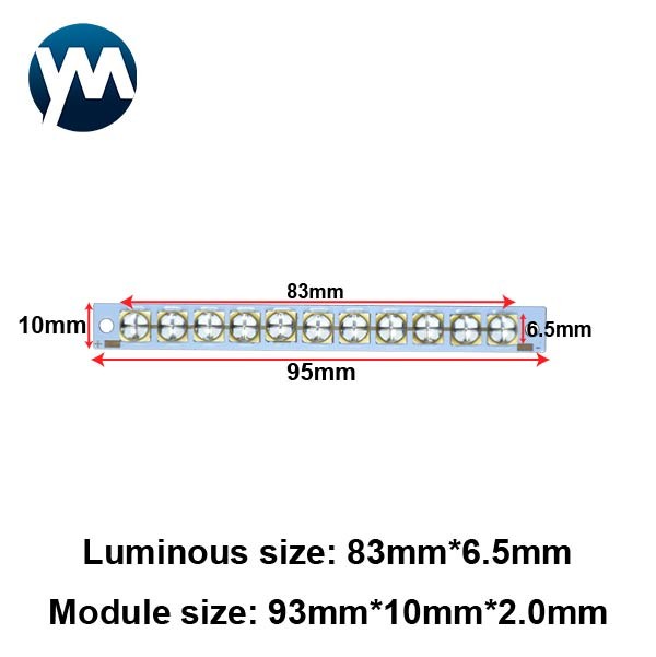 UV Light Module 110W High Power Lamp Beads Module UV LED Curing System