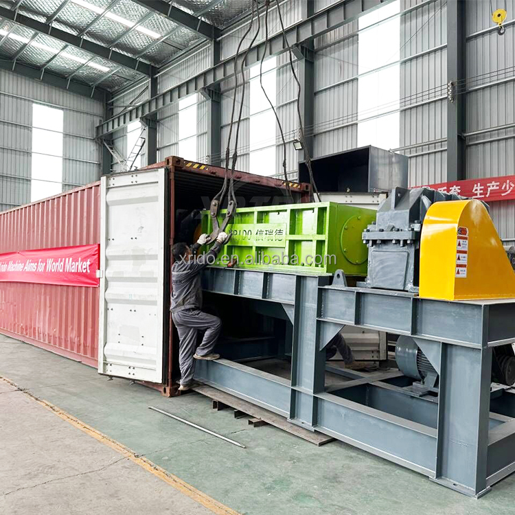 Plastic Waste Shredder Machine Double Shaft Shredder For Fabric And Clothes