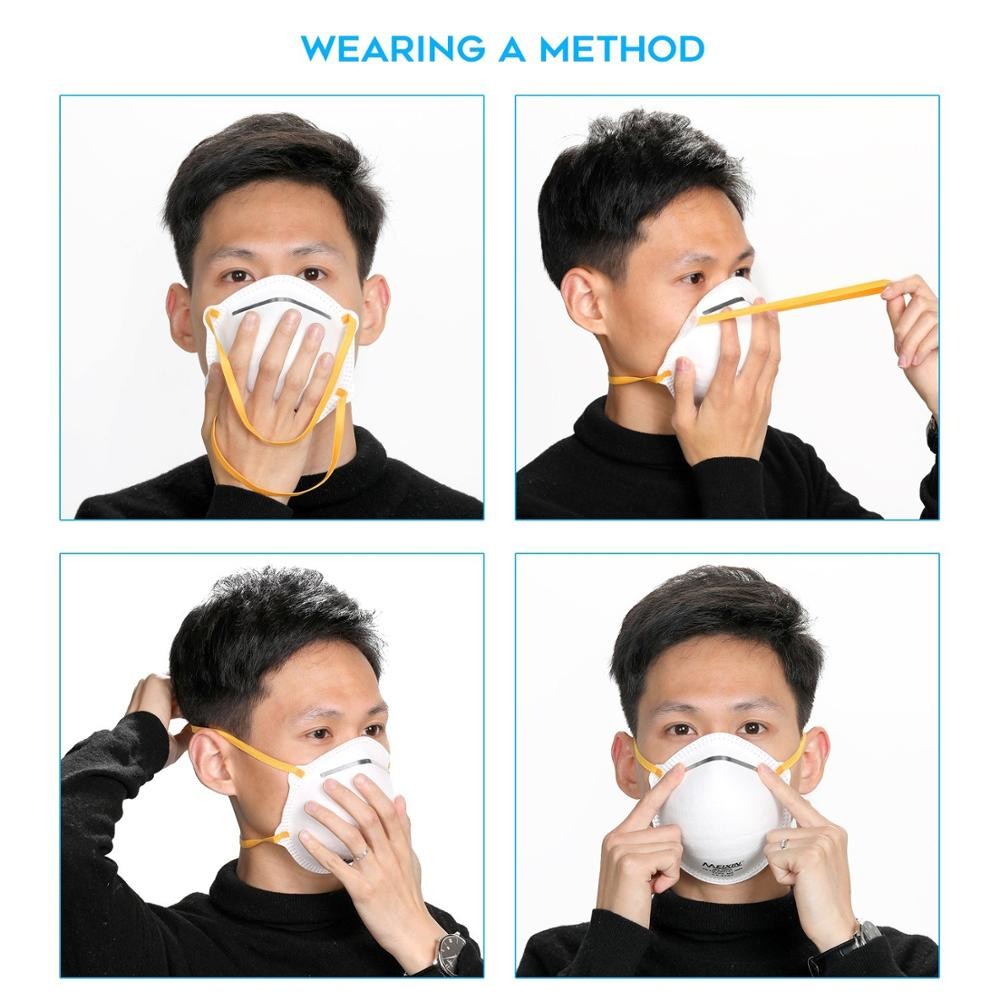 Dust Proof FFP2 Cup Mask Hypoallergenic Neck Hanging Type Breathe Freely