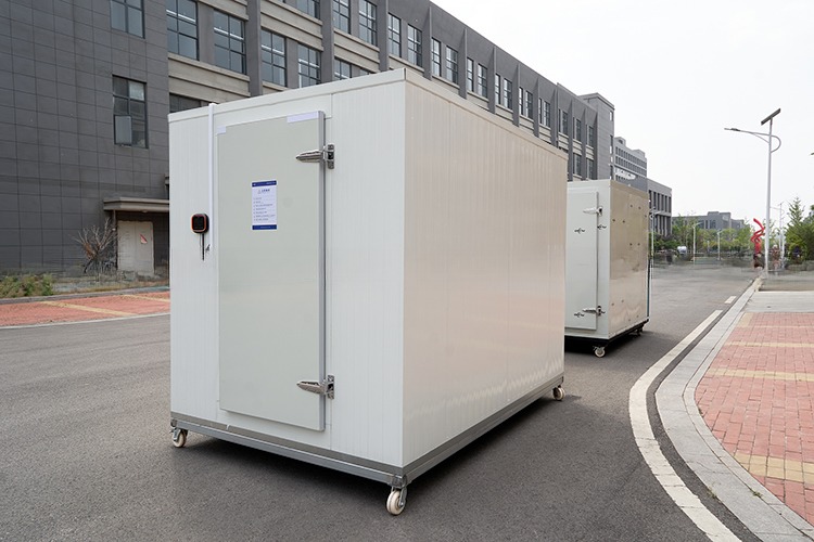 2.8x2x2.2m Mini Portable Cold Storage Room with Aluminum T-Bar Floor and MGSS Outside Wall
