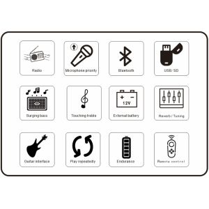 Wifi 12'' Mobile Battery Powered Loudspeaker With Wheels Handles Screen