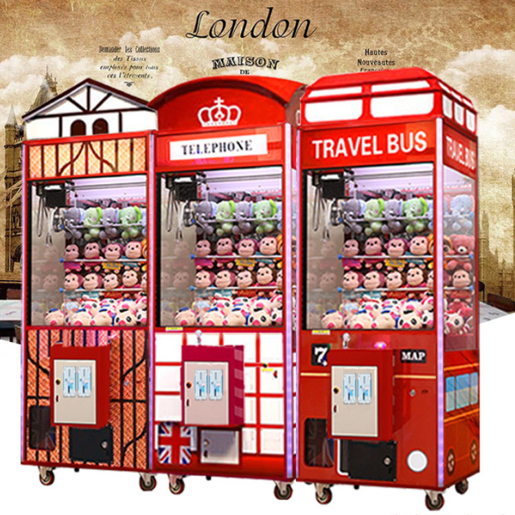 1 Player Crane Claw Machine / Telephone Toy Crane Machine For Shopping Mall