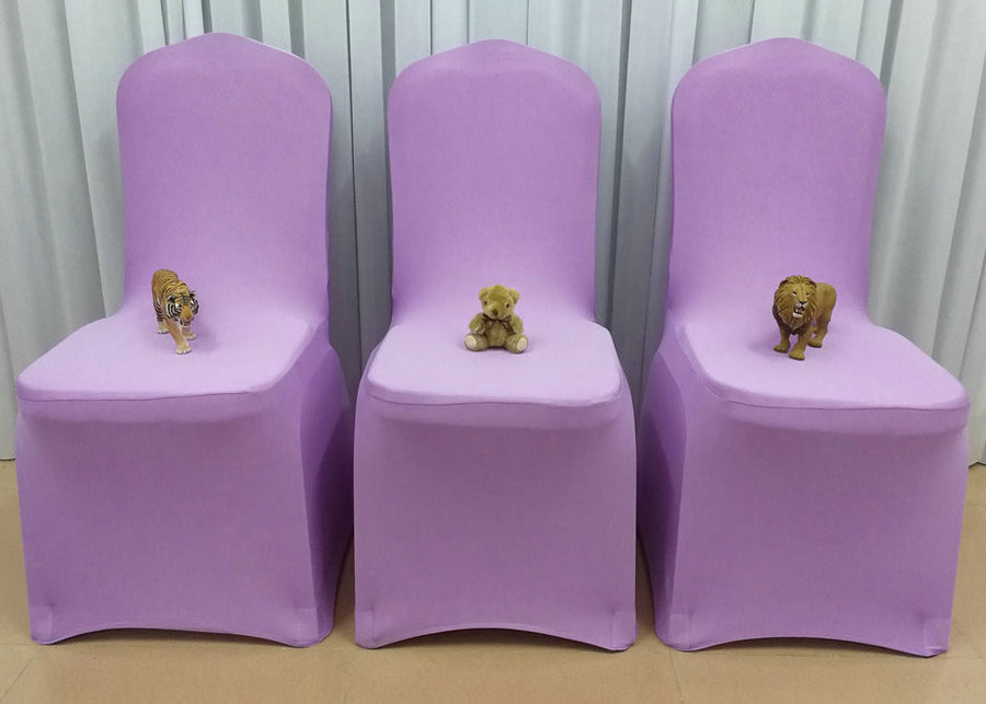2019 Coloured Universal Spandex Lycra Banquet Chair Cover Stretch Elastic for Wedding Party decoration