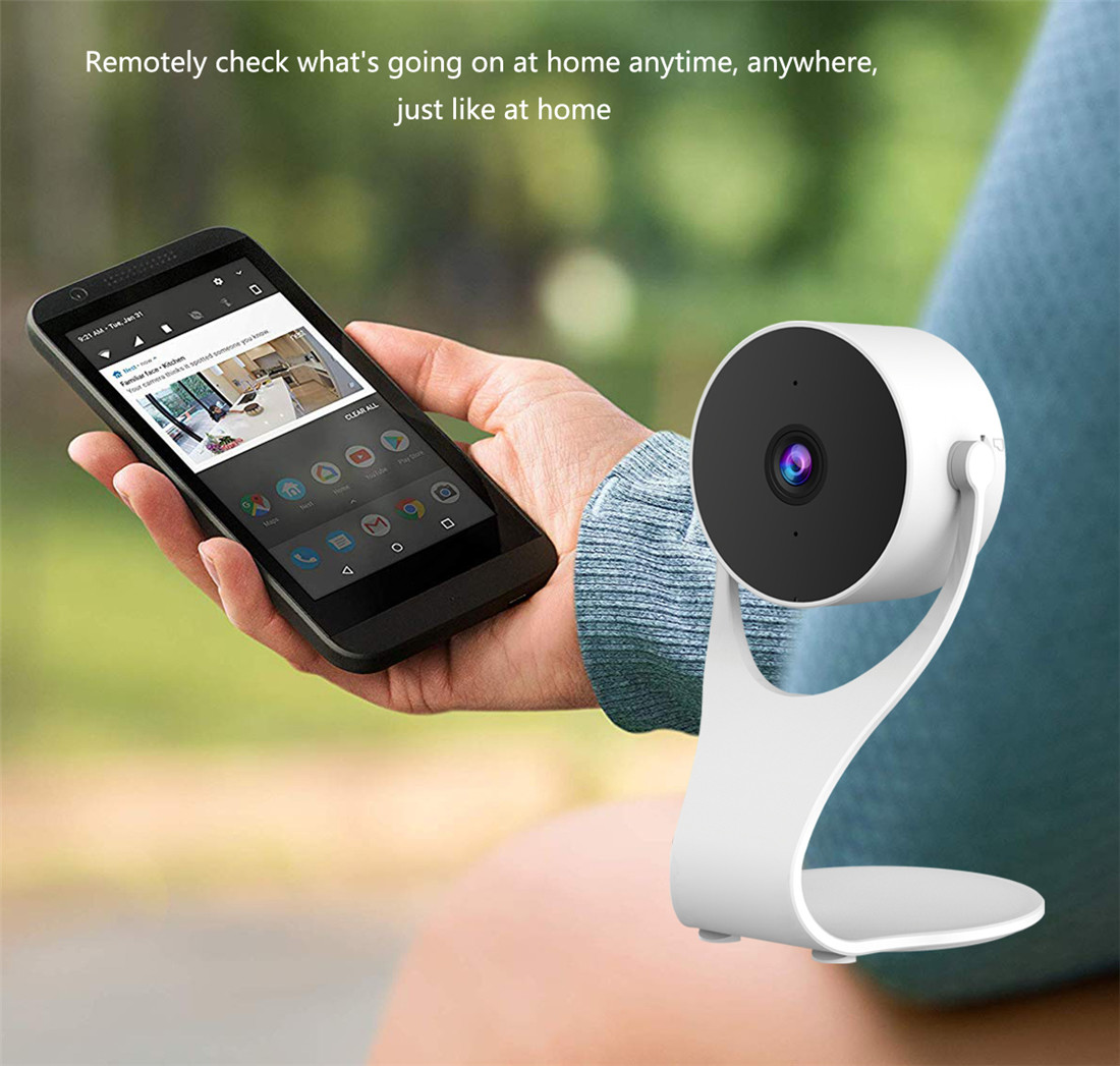 Cam 1080p HD Indoor Smart Home Camera With Night Vision, 2-Way Audio,One Pack, White(AC11)