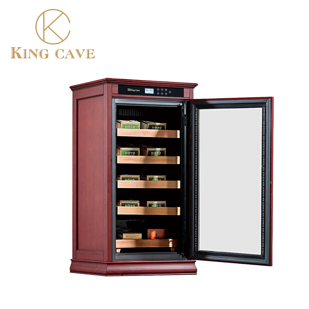 Precision Humidity Control Luxury Wood Electric Cigar Storage Cooler