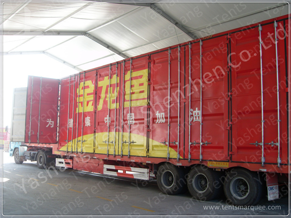 Heat Resistant A Frame Tent Clear Span Marquee Rain Canopy For Loading Platforms
