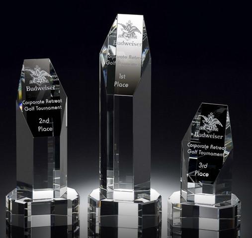 helsinki tower deluxe crystal award/2d laser tower crystal award/3d crystal