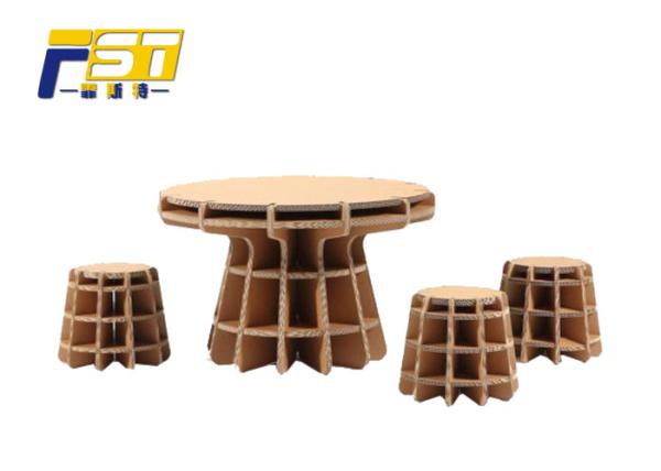 Light Weight Cardboard Commercial Display Furniture Full Color Printing For
