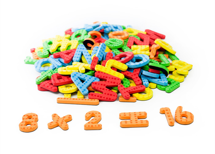 Colorful Foam EVA Portable Magnetic Alphabets And Numbers , Childrens Magnetic Letters And Numbers