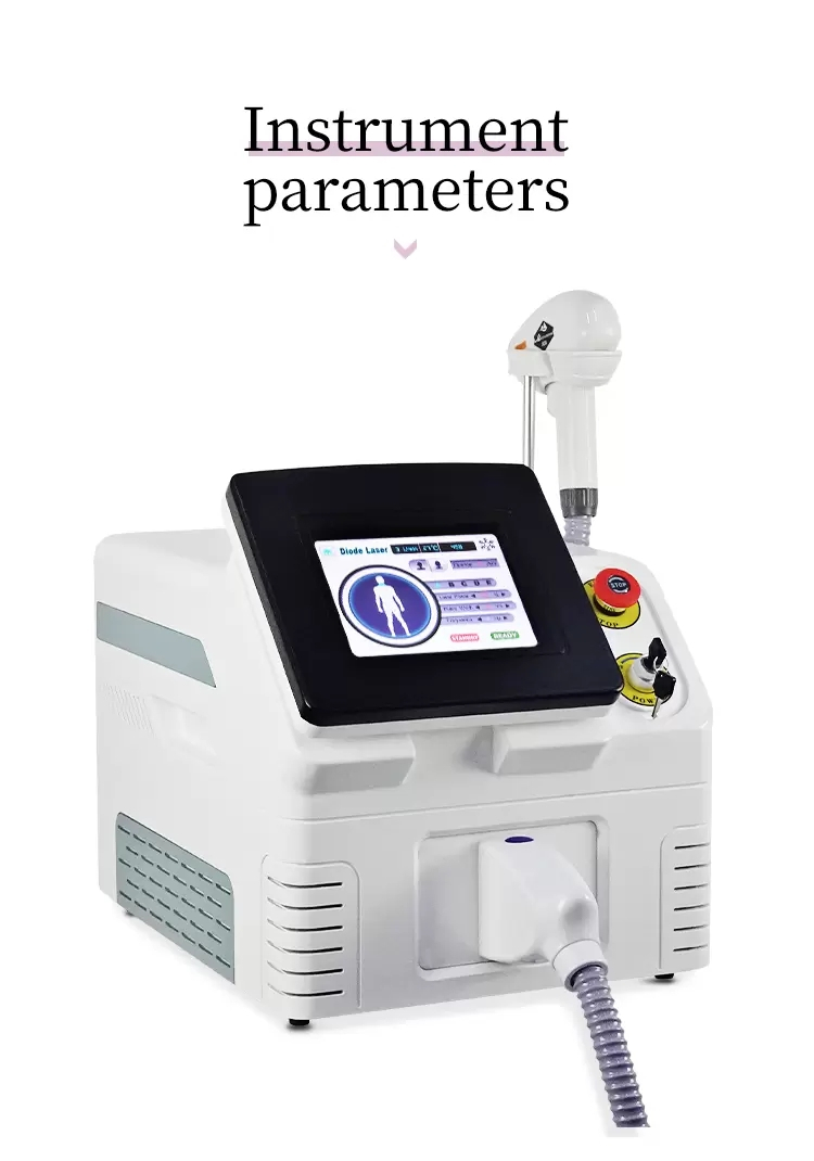 Portable Painless 808nm Diode Laser Hair Machine And Skin Rejuvenation Device