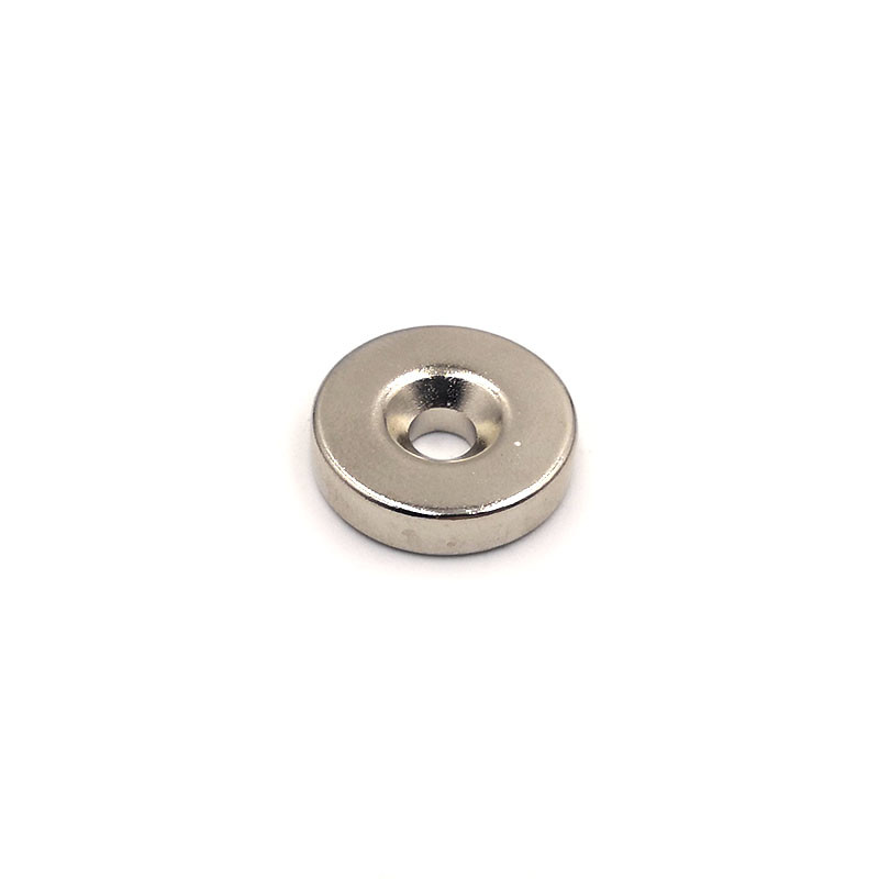 Strong Ndfeb N35 Permanent Ring Neodymium Magnet Nickel Coating