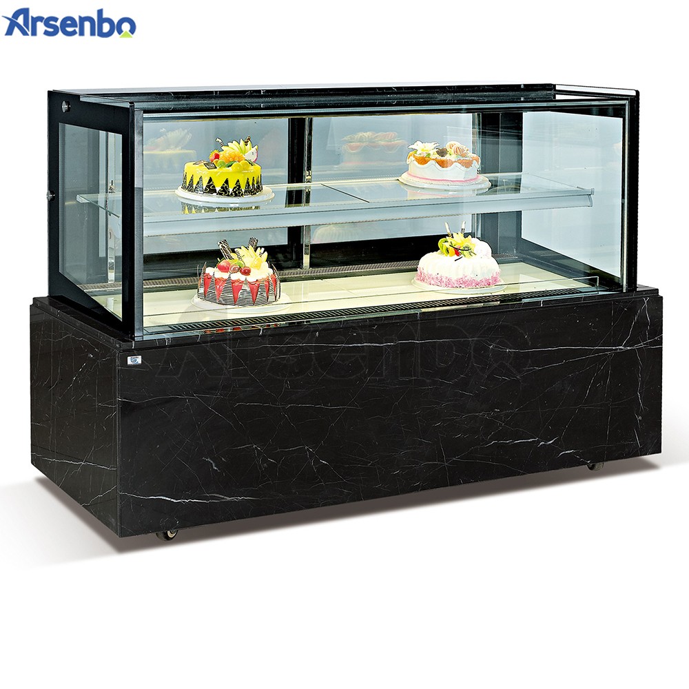 Upright 50HZ Cake Display Refrigerator Multiscene Wear Resistant