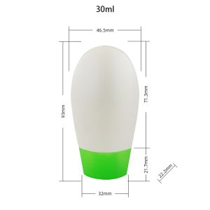 Oval PP Sunscreen Cream Bottle with Single Shell Cap for Empty Packaging in 30g