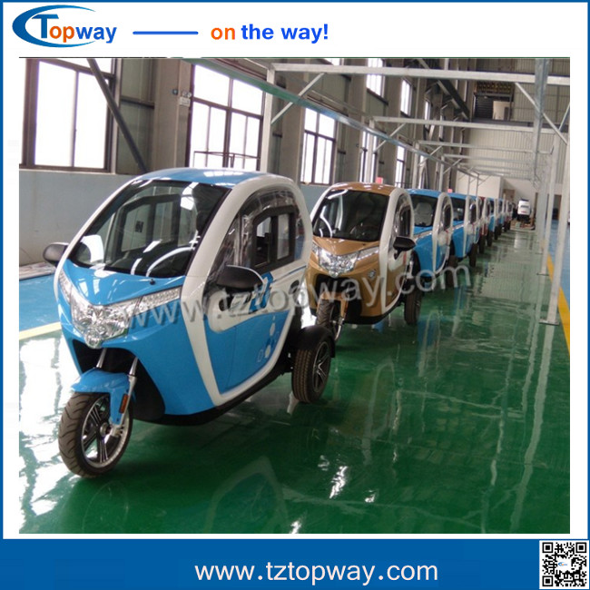 72v 50AH battery 3 wheel tricycle electric car for passenger with seat