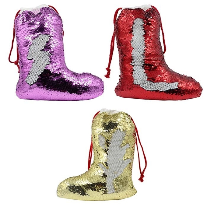 OEM Sequin Sublimation Christmas Stocking Blanks Sublimation Christmas Decorations