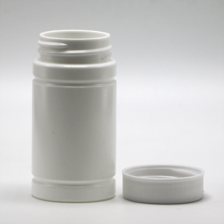 Child Proof Cap 80ML PE Plastic Bottle for Tablet Screw Cap Sealing Type Free Samples
