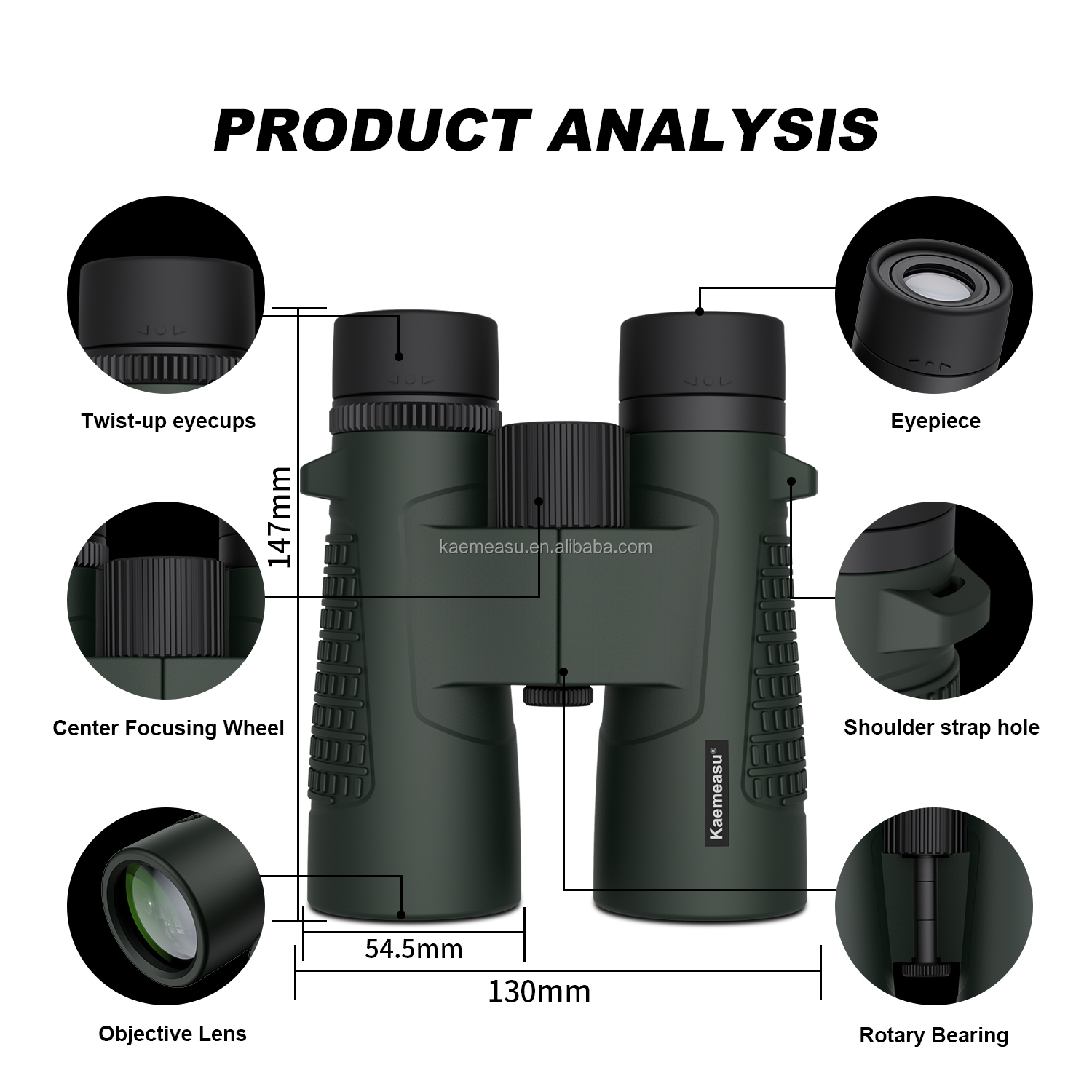 C 10X High Definition Binoculars 10X42 for Adults Optical Telescope for Hunting and Travel