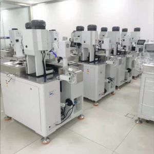 AC220V Fully Servo Double Head Terminal Machine With LCD Screen