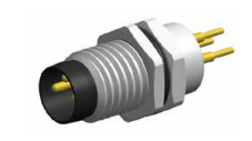 Aviation M8 socket auto waterproof 3 4 pins pcb panel mount connector IP67/68 waterproof connector