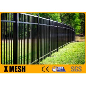 China E Coat Security Metal Fencing ASTM F2408 Steel Picket Fence on sale