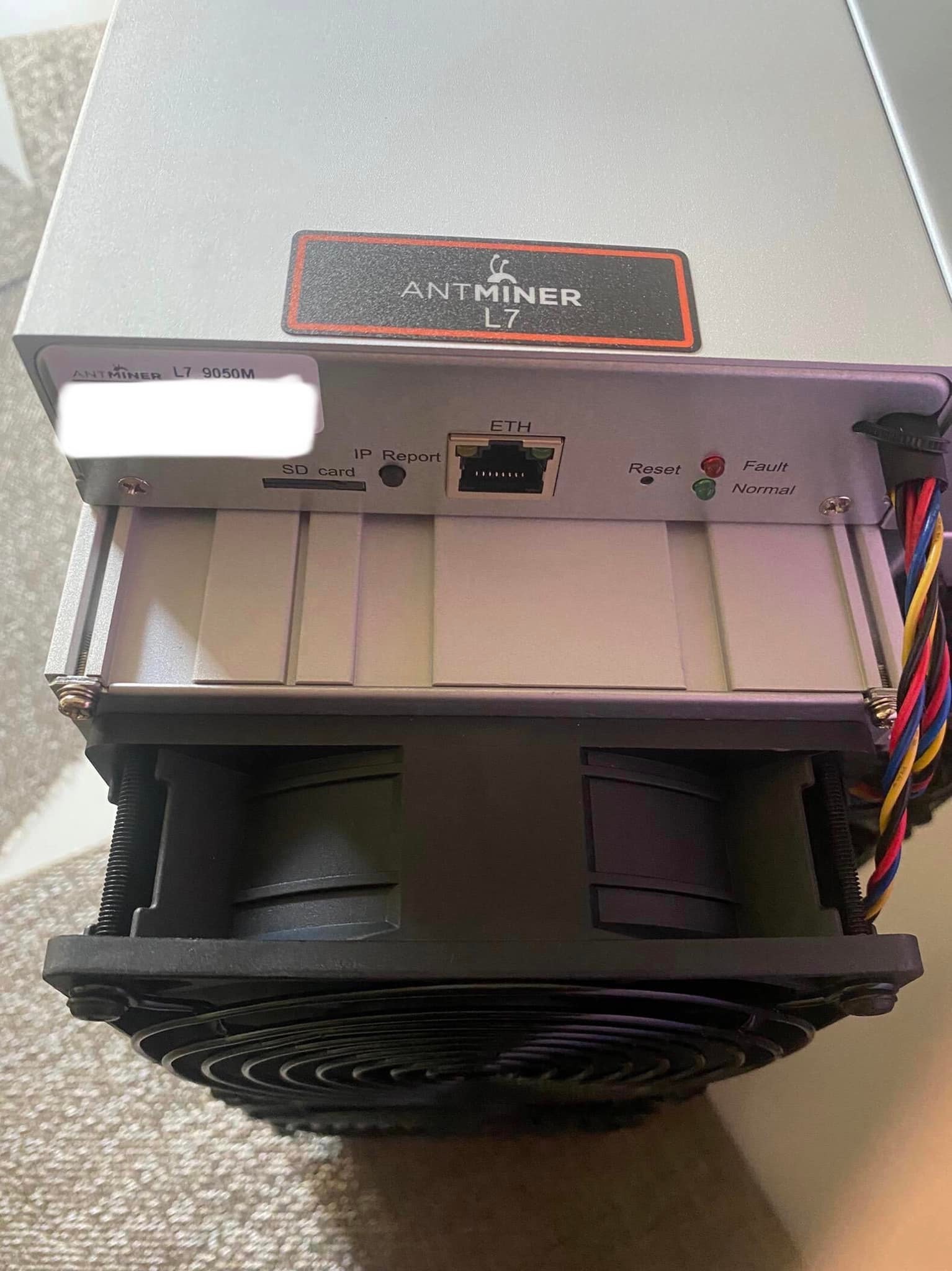 Bitmain antminer L7 hashrate 9500mh/s-8800mh/s Power 3425w for DOGE and LTC miner