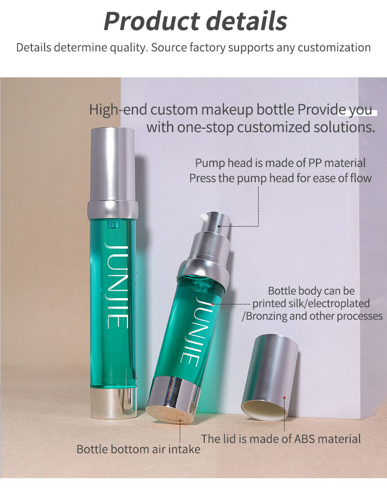 20ml 30ml High End AS Transparent Airless Pump Bottle