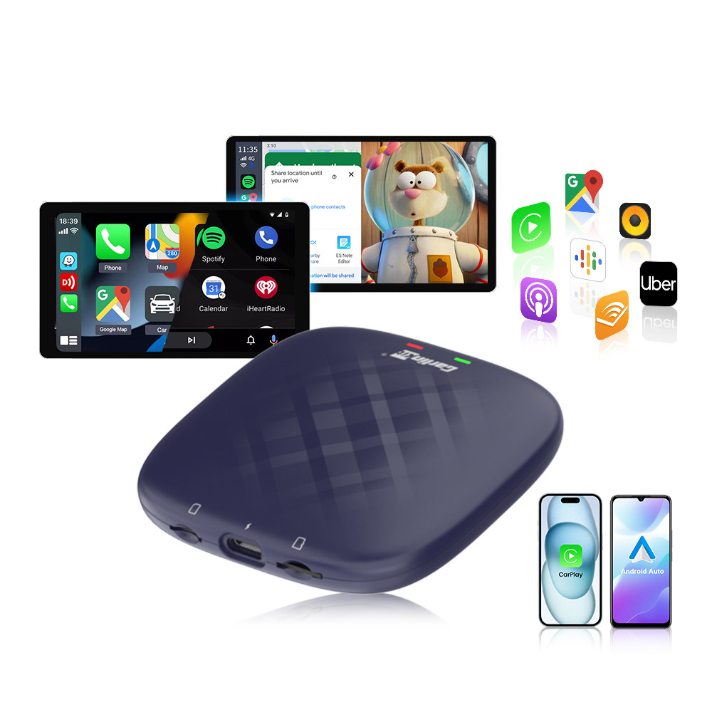 Tbox Plus CarPlay Android 13 Wireless Adapter Smart Car Ai Box 8-Core 4g 64gb With YouTube Netflix Wifi GPS LTE