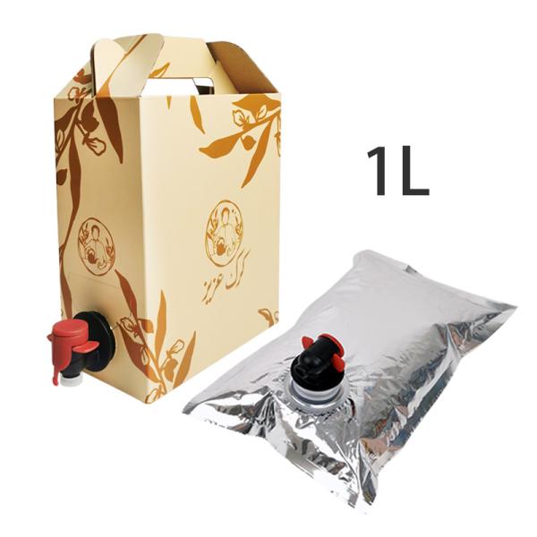 1L aluminum bib bag box packaging, with a dispenser faucet, suitable for liquid