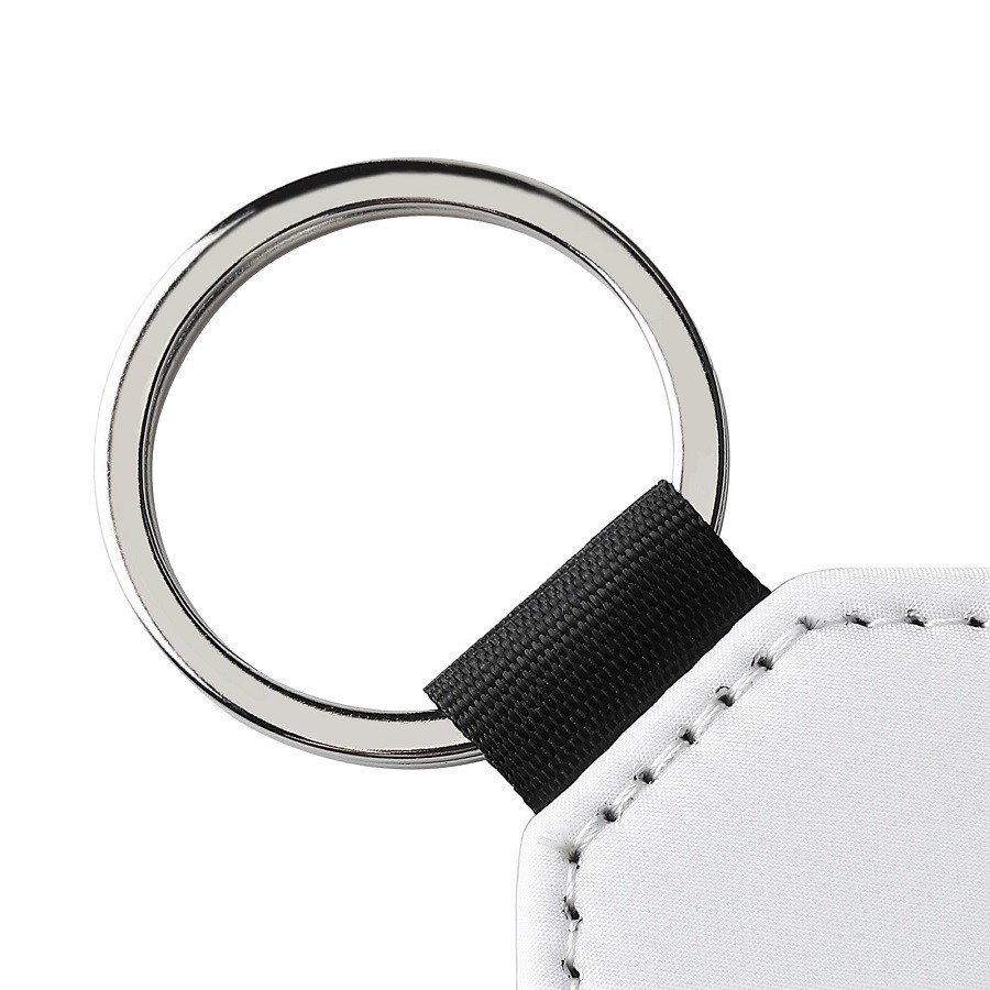 Personalized Lychee Grain Sublimation Leather Keychain Pendant Sublimation Blank Products Supply