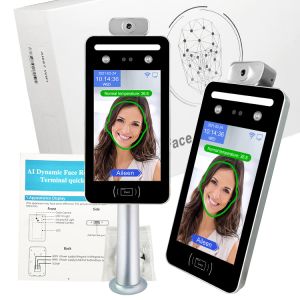 IPS Touch Screen Face Recognition Temperature Scanner Access Control
