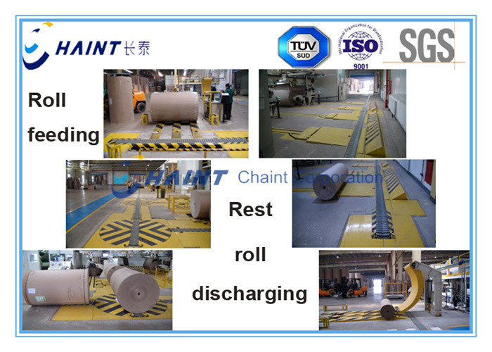 18 M / Min Roll Handling Solutions With Corrugated Rolls and Board Line CE Certification