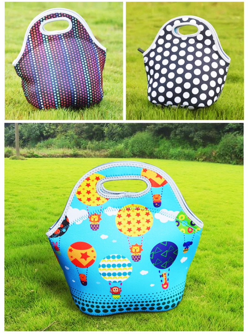 Shopping Outdoor Printing Cooler Neoprene Lunch Bag
