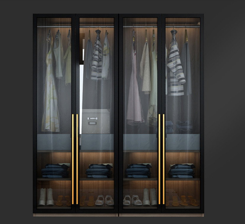 22mm Bedroom Glass Door Wardrobe Sliding Doors Closet For Bedroom Furniture