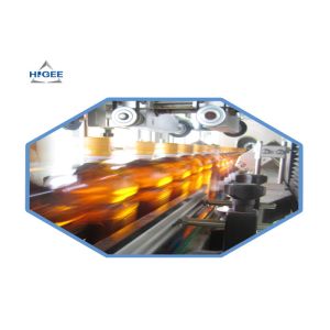 Pvc Shrink Sleeve Applicator Machine With Shrink Steam Tunnel For Plastic Cups