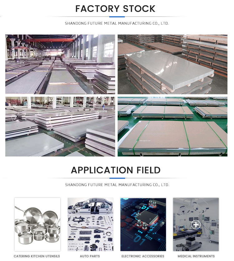ASTM 201 316 316L 304 319L 201 304 316 No. 1 4*8 FT 1200*2400mm Stainless Steel Sheet