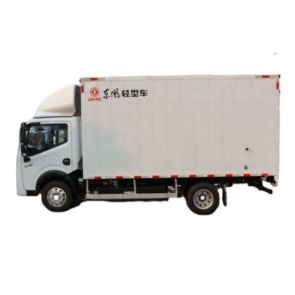 Electric Fuel Type Dongfeng Cargo Trucks with 4200X2100X2100 mm Cargo Tank