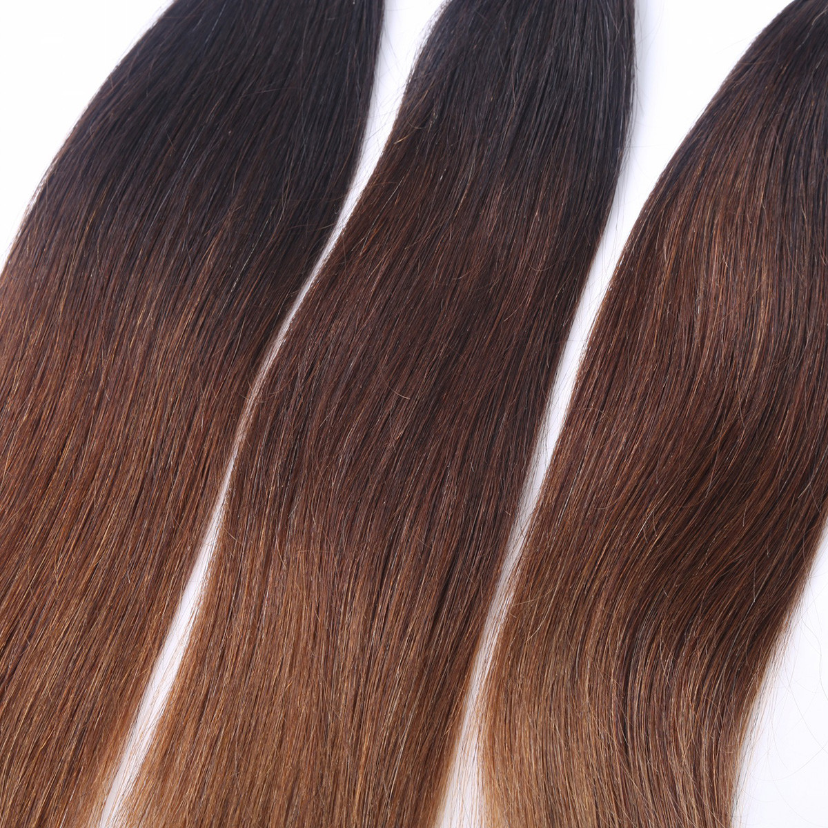 Factory supply Ombre 3 Color Silky Straight 100G Malaysian Remy Hair Extension
