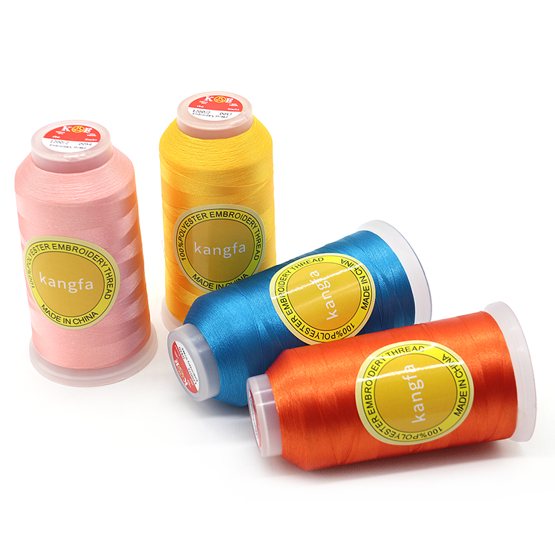 5000 Yard Polyester Embroidery Thread for Cross Stitch Vibrant Dyed Pattern and Durable