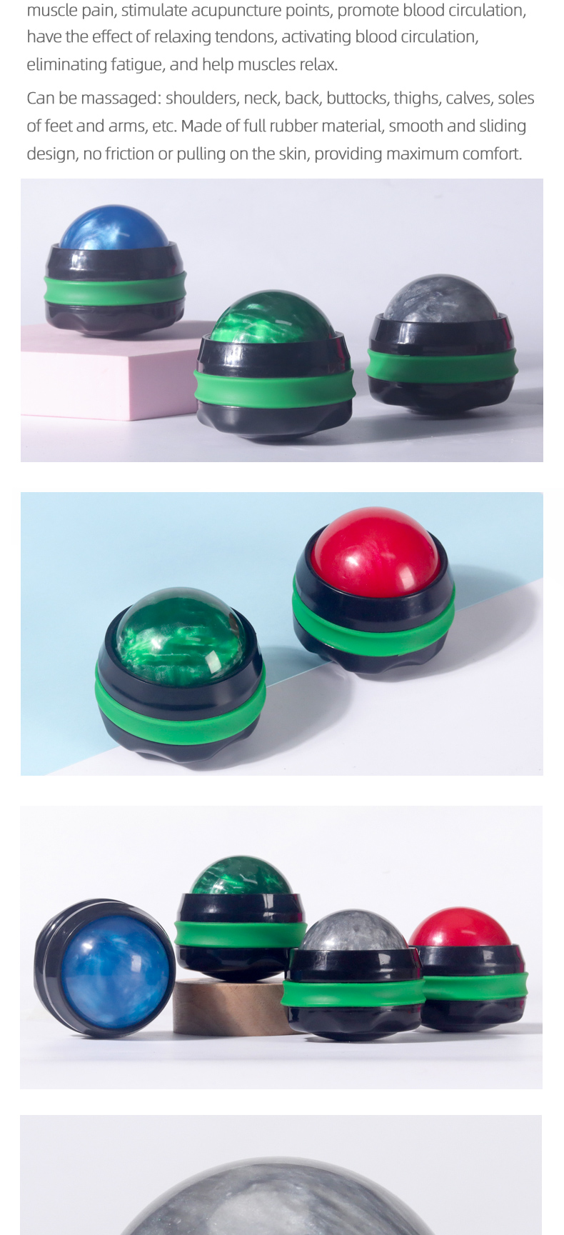 Manual Massage Roller Ball Therapy Customized OEM ODM Welcomed
