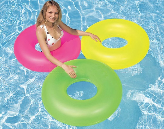 Inflatable PVC swimming ring can printing logo and colors text,advertising gift for promotional