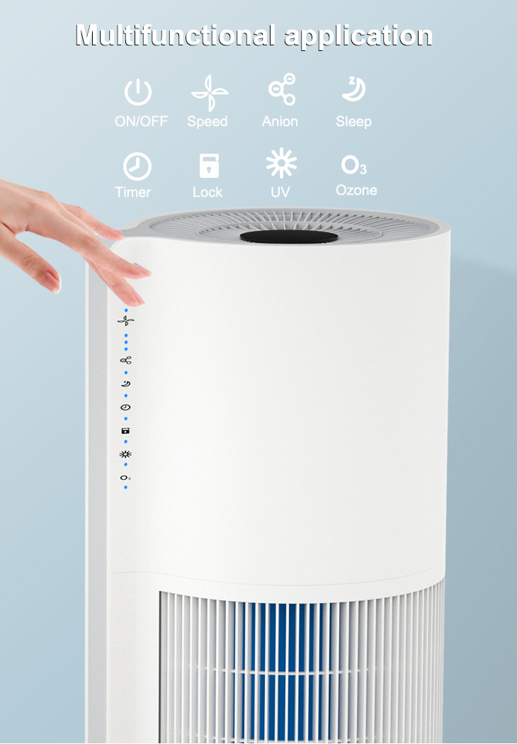 Nylon Mesh 52W 260M3/H Hepa Filtration Air Purifier