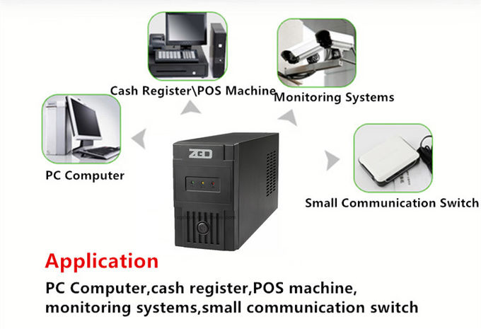 Portable Mini Home 220vDc 480W 800VA Line Interactive Ups With Battery